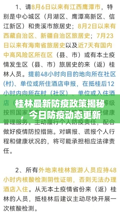 桂林最新防疫政策揭秘，今日防疫动态更新